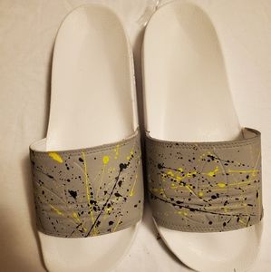 COPY - Custom Men Adidas Splatter Slides